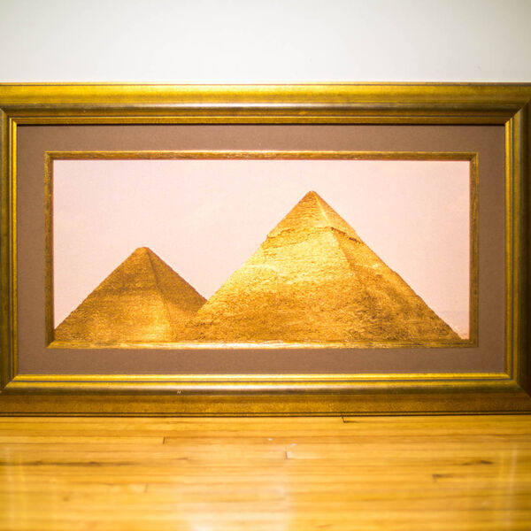 Framed photograph: Egypt Pyramids